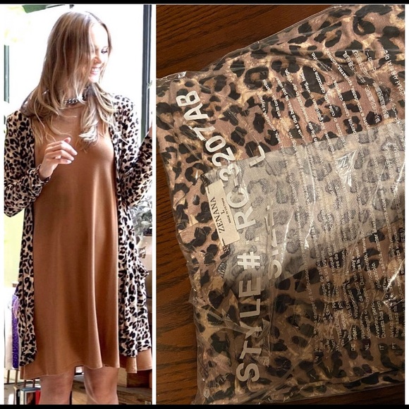 Leopard Cardigan with Pockets - Picture 1 of 2